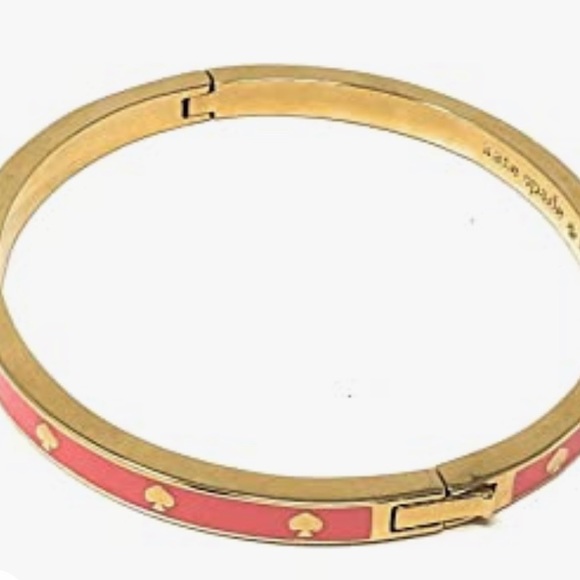 New Kate Spade spot the spade enamel hinged bangle - Picture 8 of 13